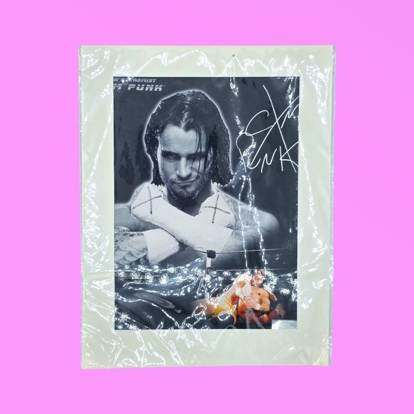 2006 WWE CM Punk Photofile Promo Print RARE - Picture 1 of 6